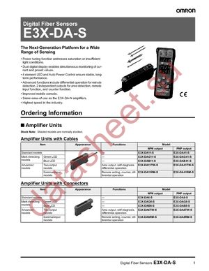 E3X-CN12 datasheet  